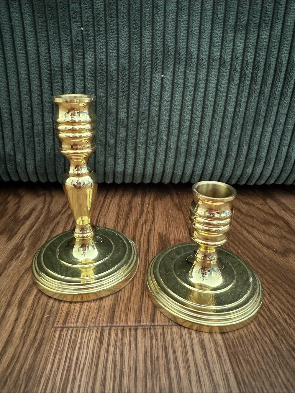 Baldwin Brass Candlestick Pair - Polished Gold Tone Home Accent